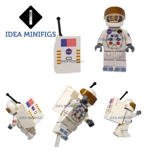 Astronaut Space 50th Anniversary Apollo 11 Custom UV Print on Lego Minifigure